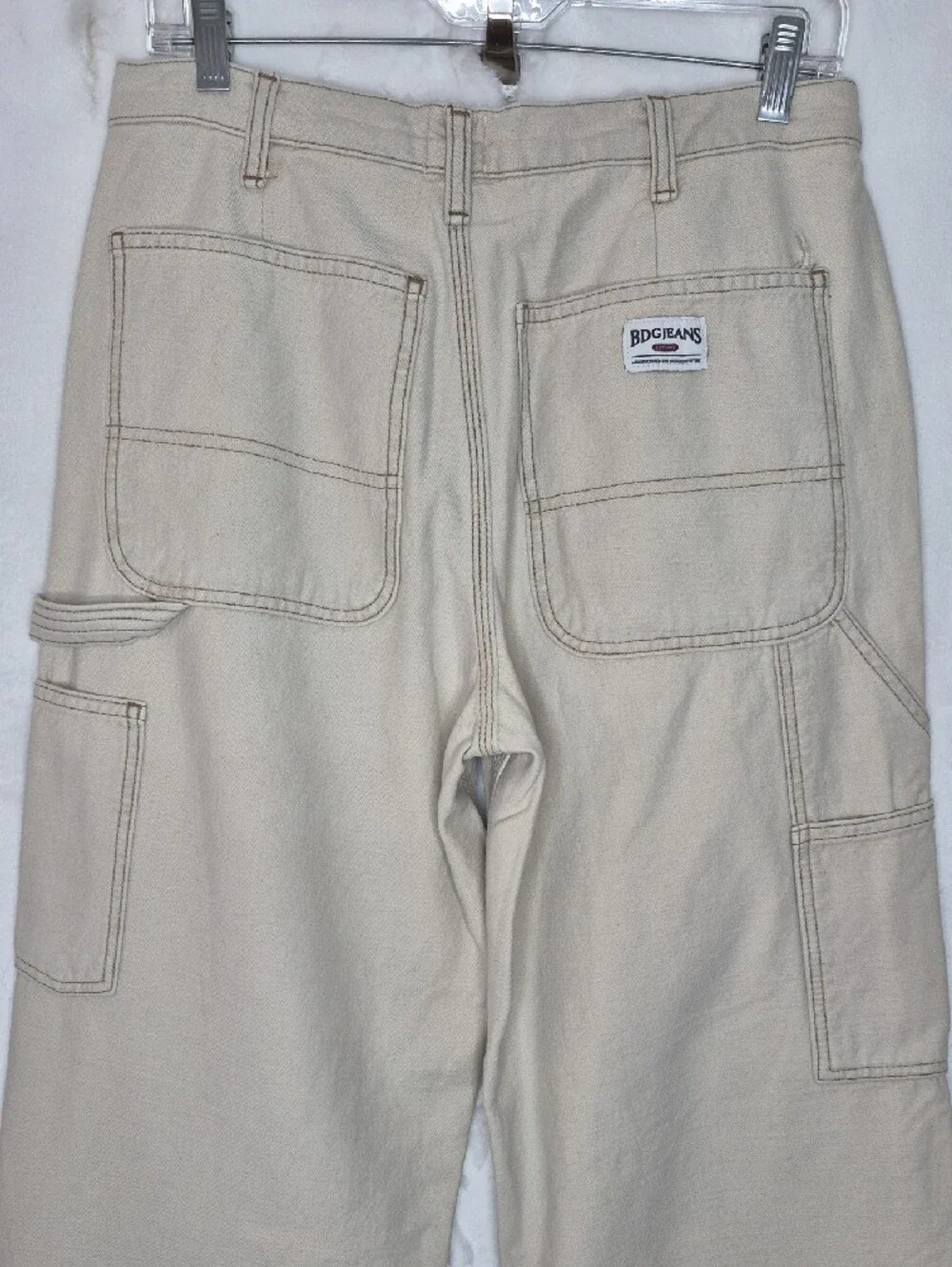 BDG Logan Tan Double Knee Cargo Carpenter Pants W29 L32‎